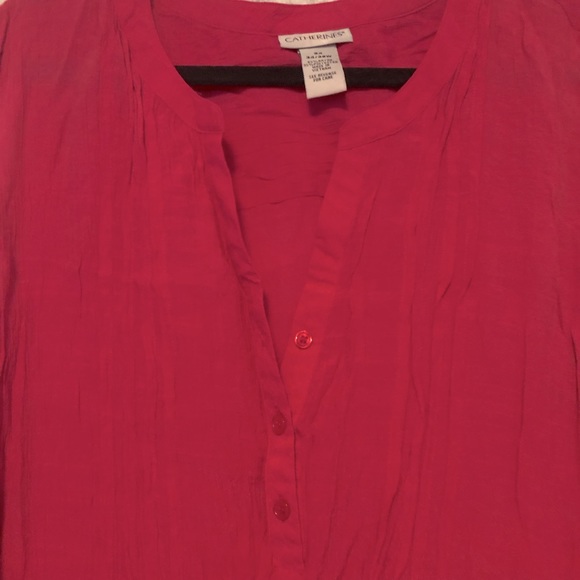 Catherine’s Sleeveless Tunic, Berry Pink, Plus Size 5X - Picture 2 of 3
